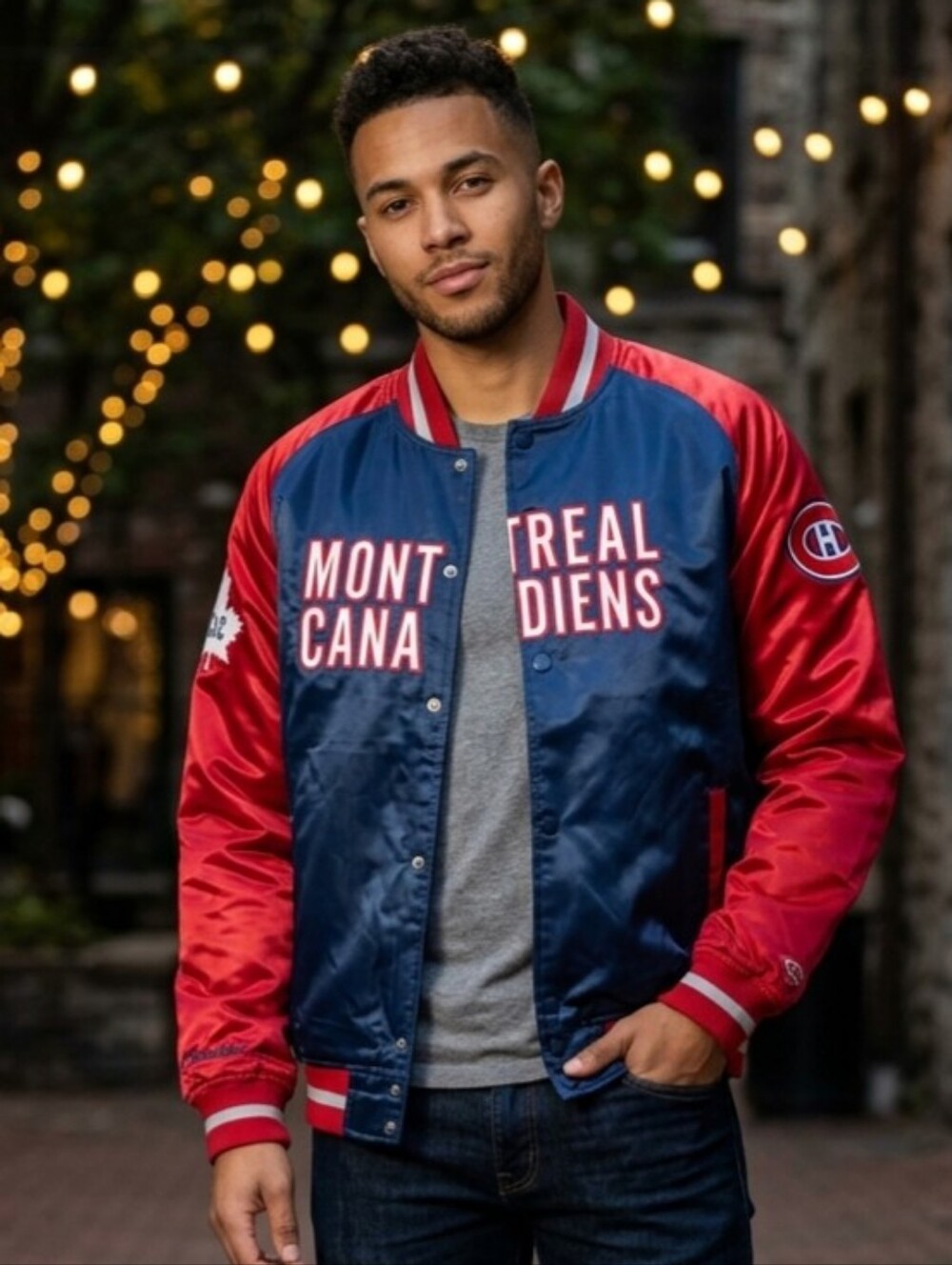 371. NWT - Mitchell & Ness - Montreal Canadiens Varsity Jacket